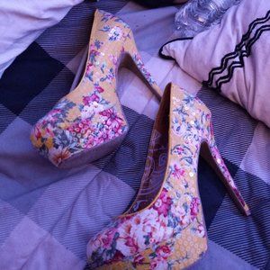 Dollhouse sequin high heels